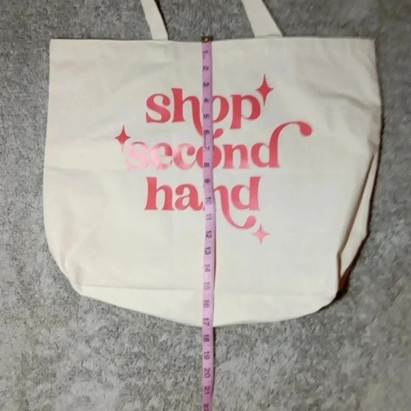 Tote Hand made logo (shop second hand) - Picture 4 of 7